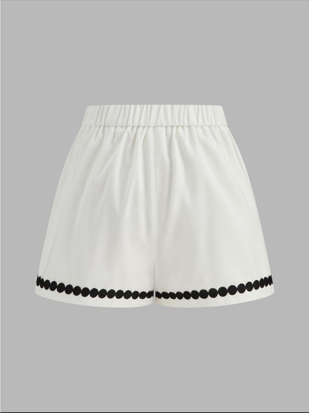 Commense Contrast Trim Corset Shorts Set with Black Trim - Picture 7 of 10